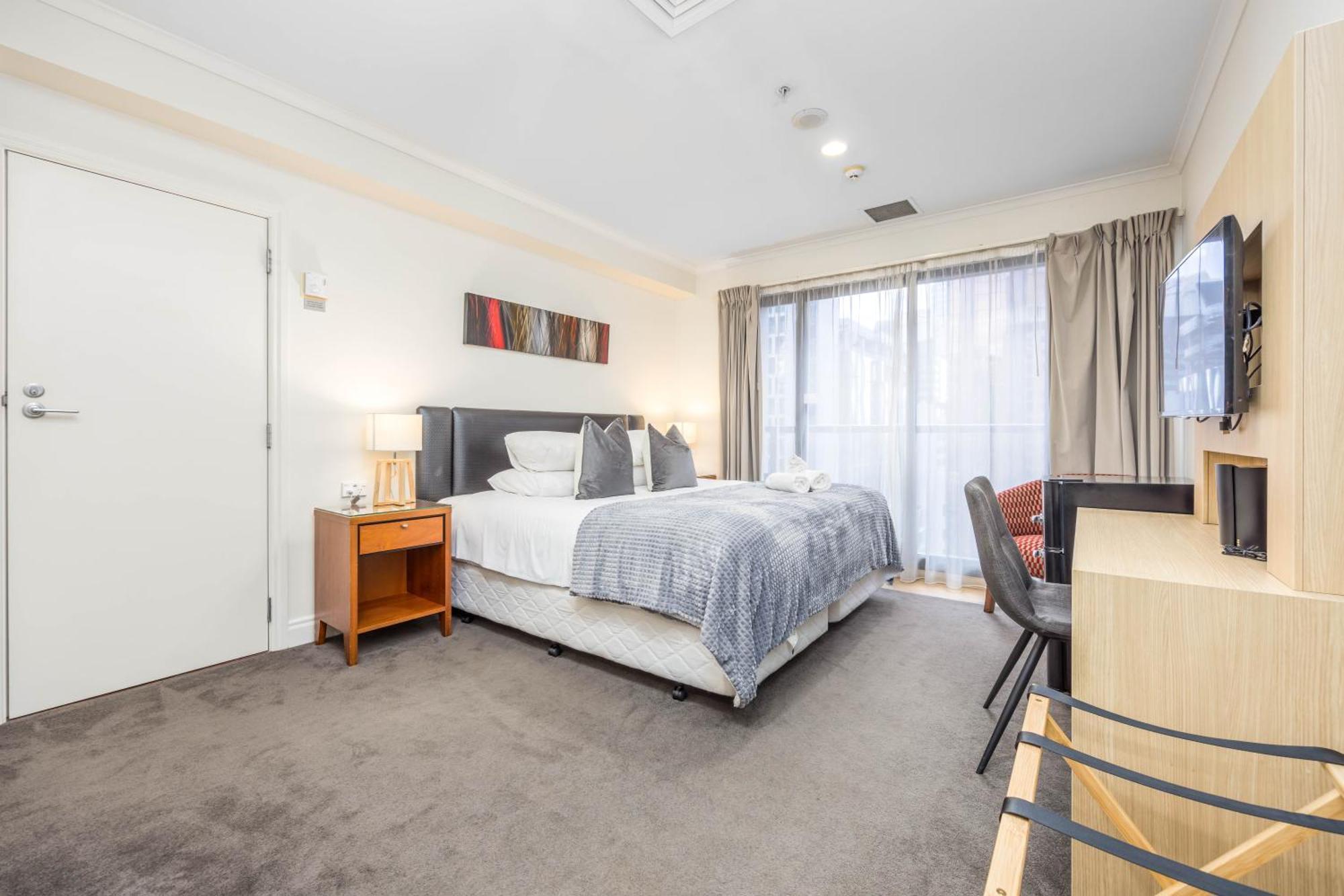 Highrise Studio Apartment W/ Ac, Pool & Gym In Auckland Cbd Ngoại thất bức ảnh